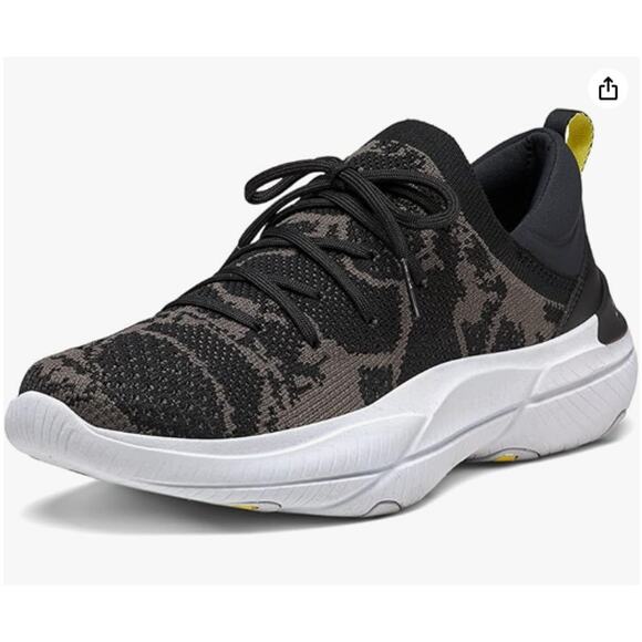 Sorel Explorer Blitz Stride Lace Sneakers Lightweight Knit Black Gray 7 - Picture 1 of 8